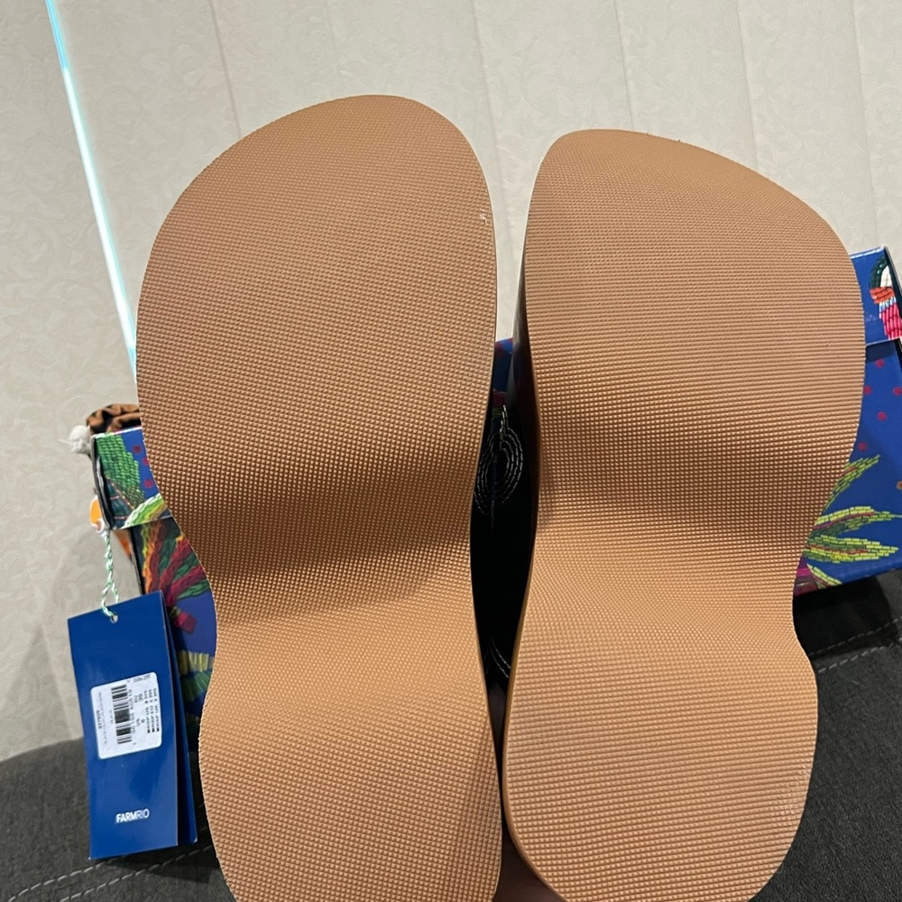 NEW FARM Rio Black Heart Clog Studded Platform Heels - Picture 10 of 12